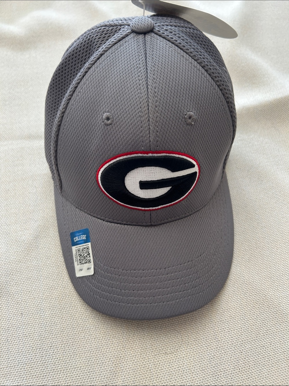 Georgia Bulldogs Grey Performance Mesh Cap